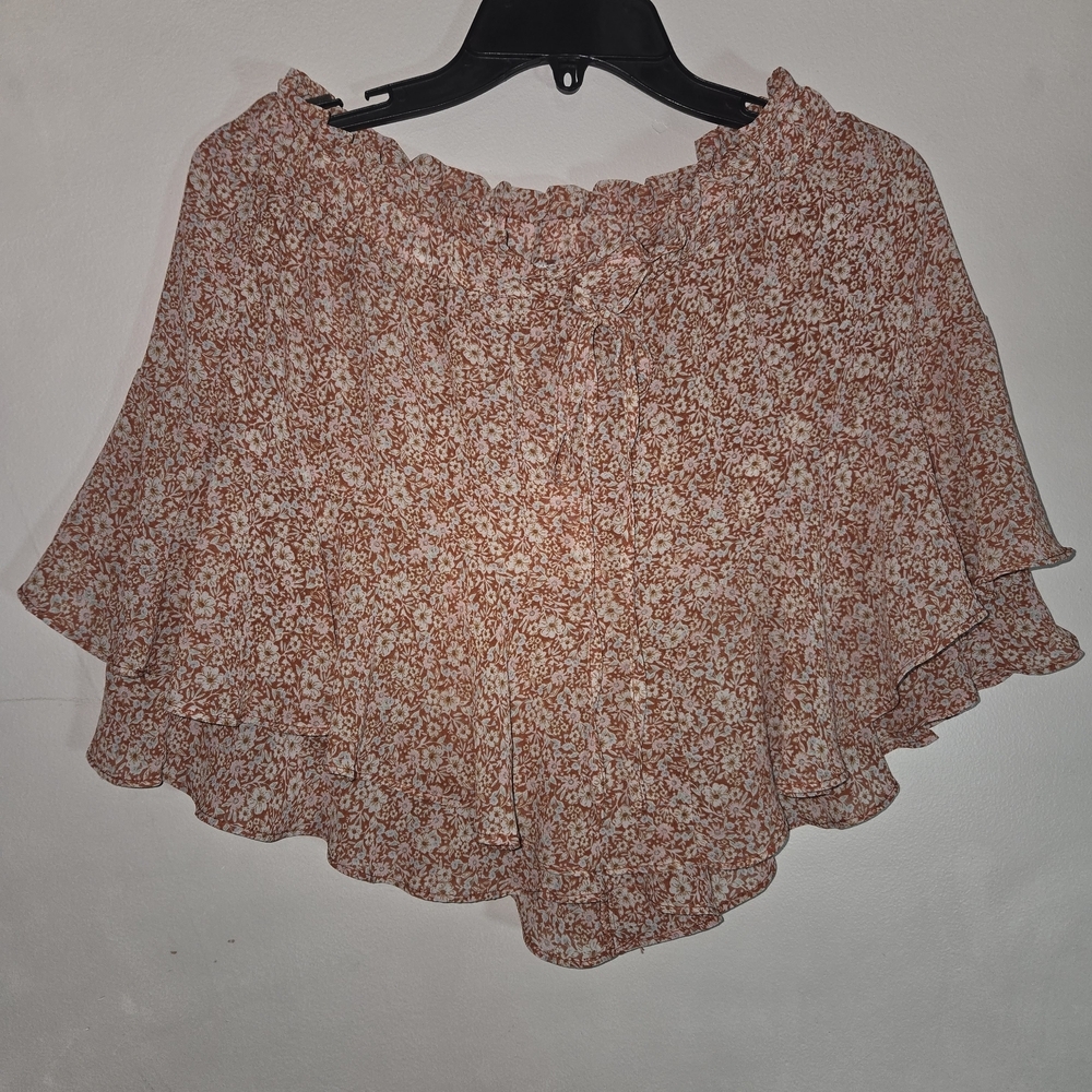 Dress Forum Terracotta Floral Skirt - Picture 3 of 6
